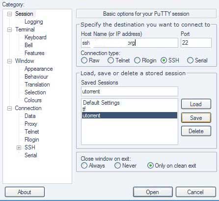 ssh putty tunnels