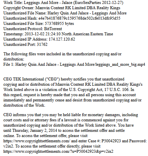 CEG Notice