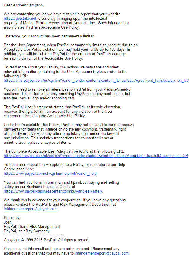 Strike-paypal