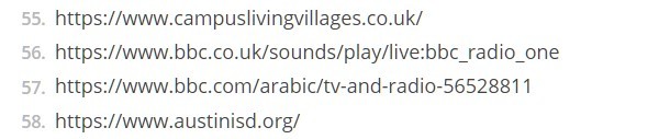 BBC and other takedowns