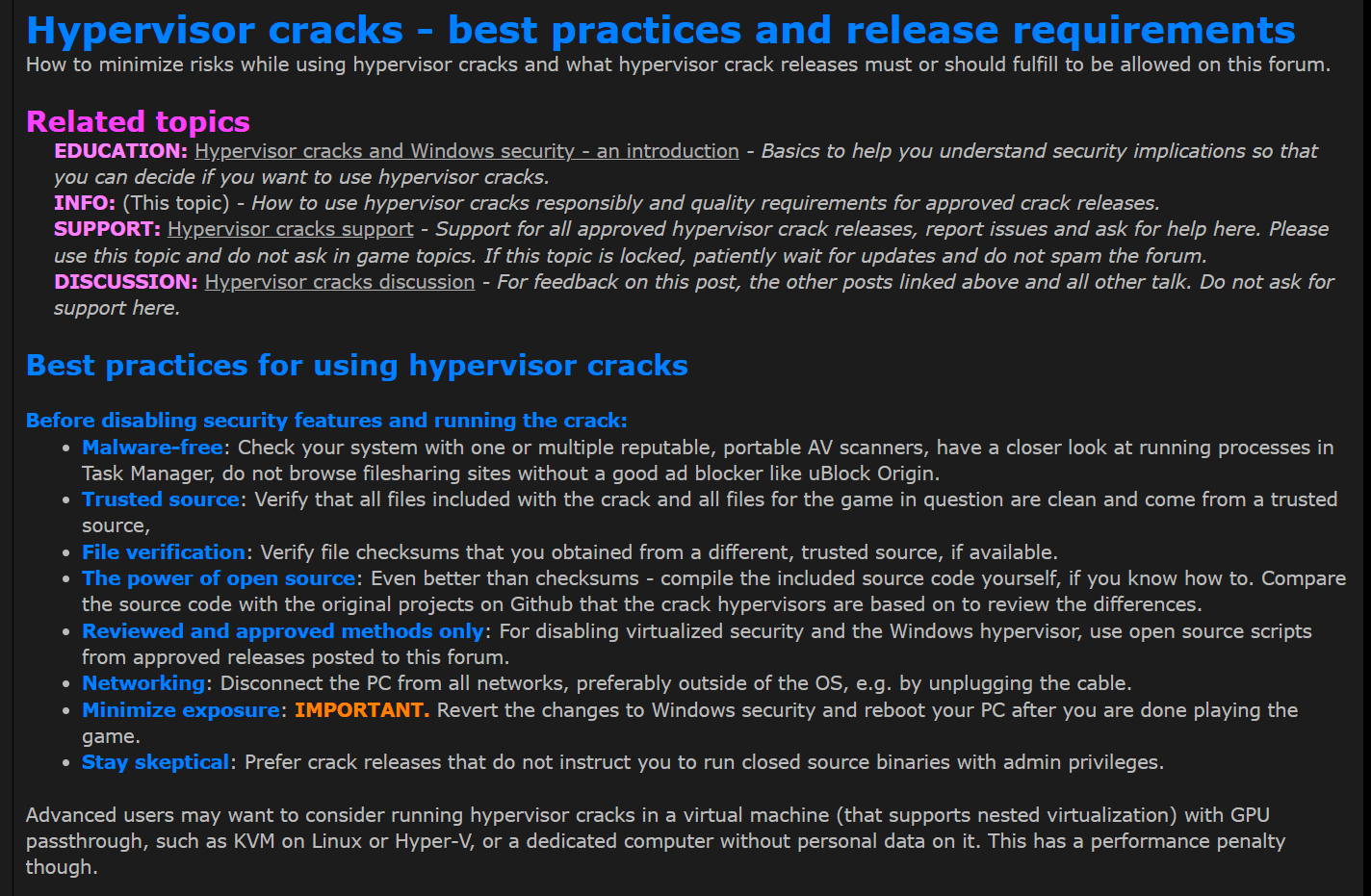 best practices
