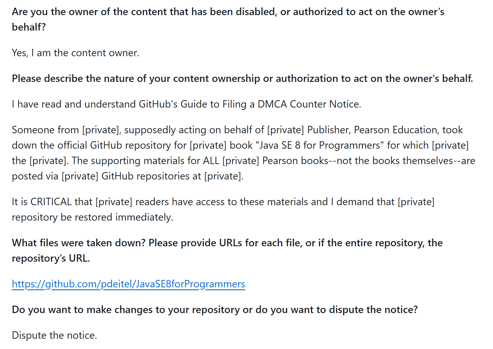 counternotice