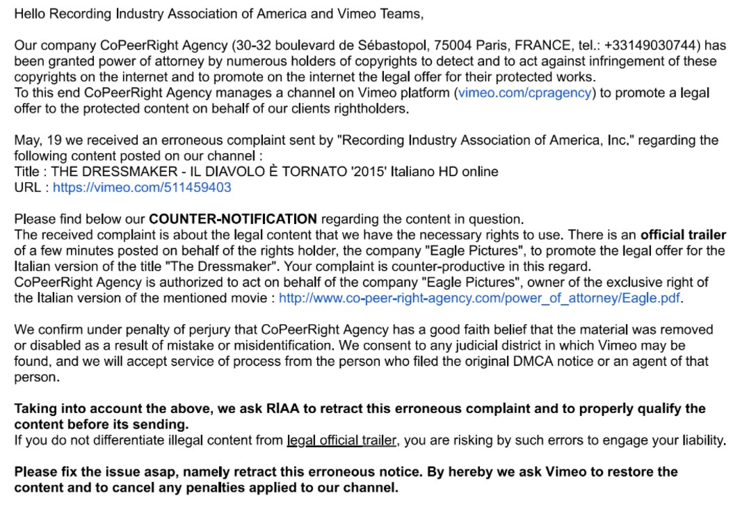 counternotice riaa