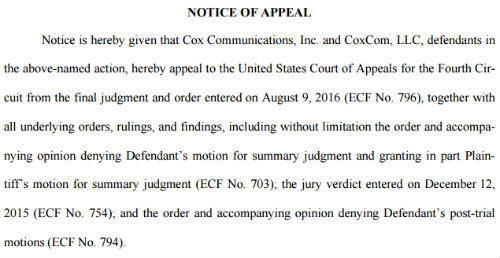 coxappeal