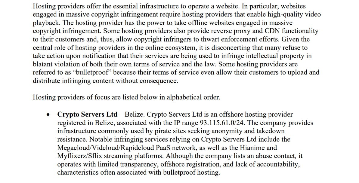 cfypto servers