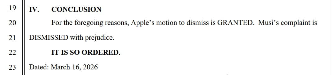 dismissed