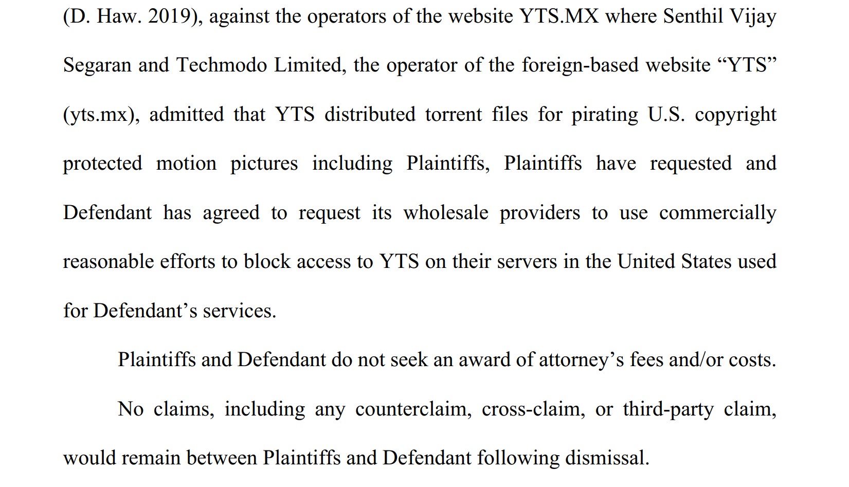 earthlink agrees to block TYS