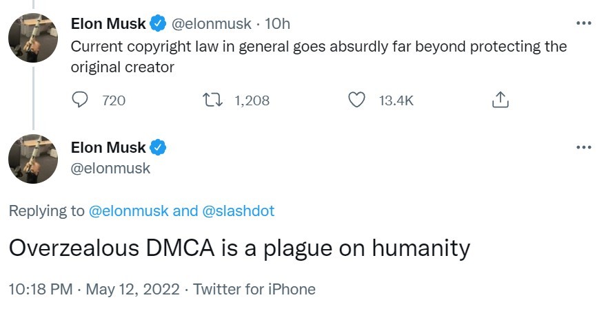 elon dmca