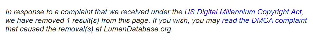 google removed