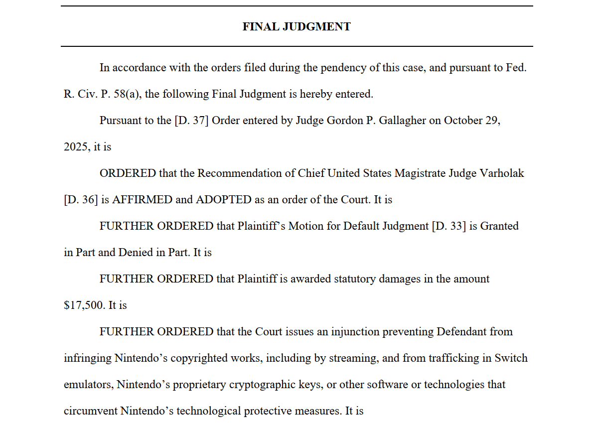 final judgment