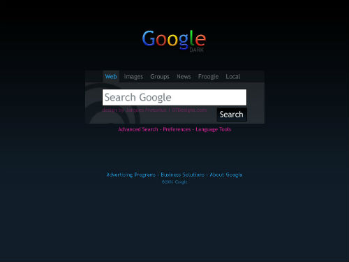 google dark
