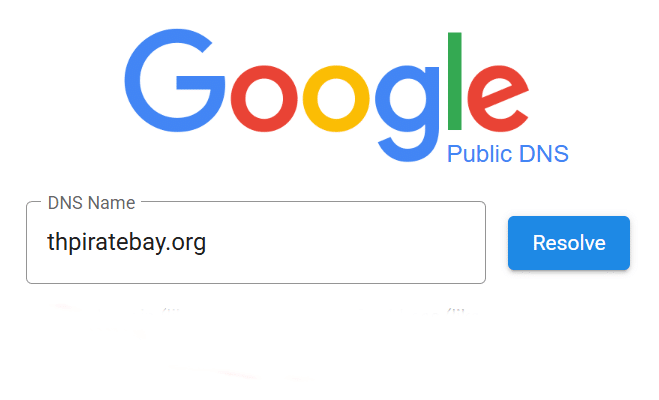 google dns