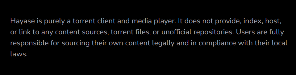 disclaimer