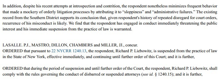 liebowitz order