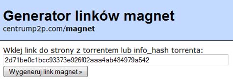Magnet Link Generator
