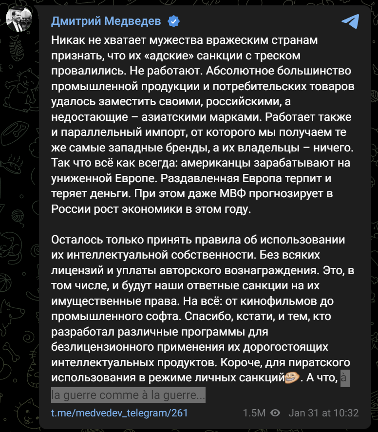 medvedev telegram