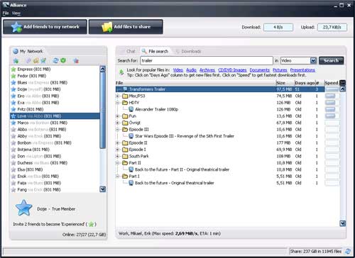 search alliance chat p2p