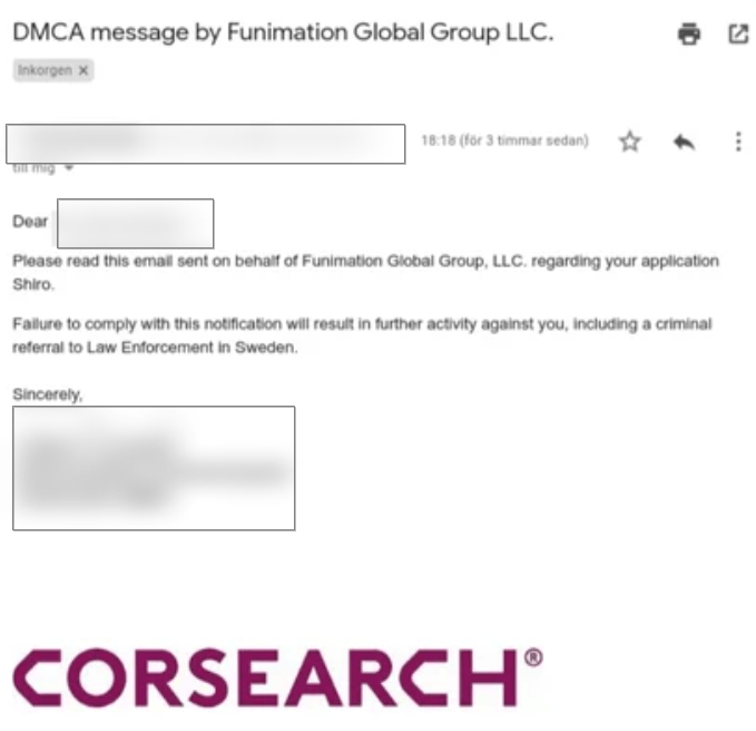 Shiro DMCA