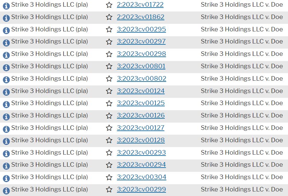 strike 2 cases