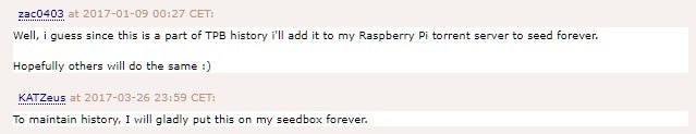 torrent comments