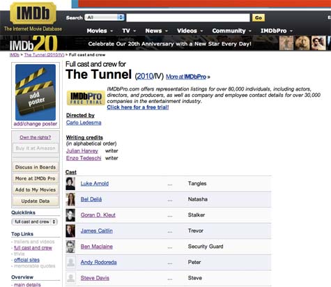 the tunnel