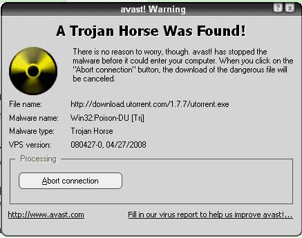 utorrent trojan