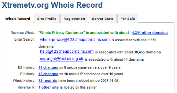 XtremeWhois